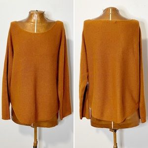 Vince Burnt Orange Wool Cashmere Blend Sweater
